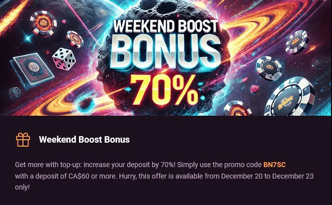 Rickycasino Weekend Boost Bonus Rickycasino Weekend Boost Bonus
